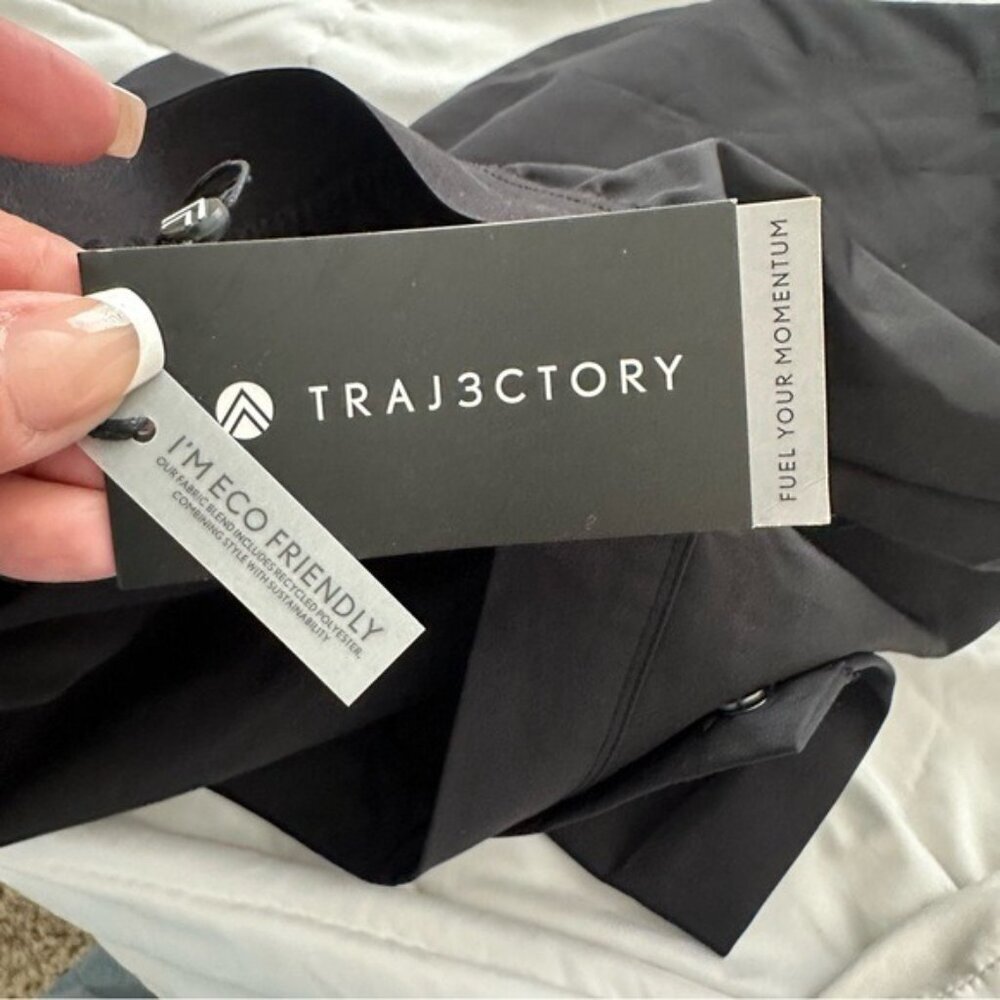 Traj3ctory Black Wrap Skort Women’s Size Large Sporty Chic Utility Style - Picture 7 of 9